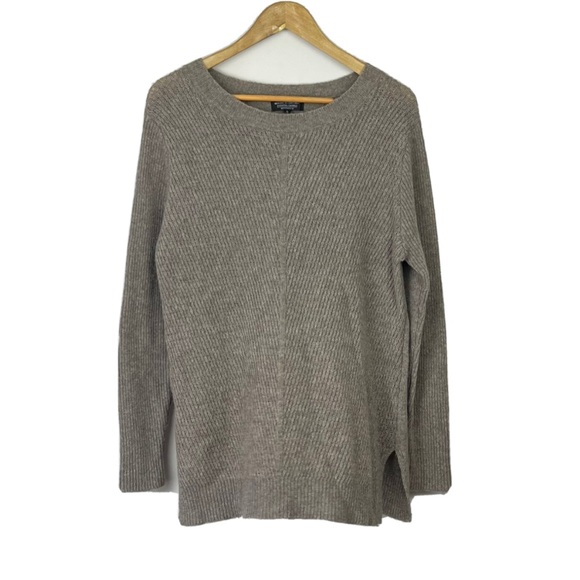 Merino Essentials Womens Jumper Sweater Knit Brown Merino Wool Blend Size S 8/10 - Picture 6 of 12